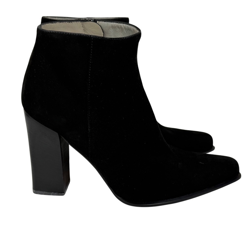 PRADA Black Suede Booties, Size 8 - Picture 4 of 15